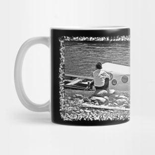 Man with a boat Mug